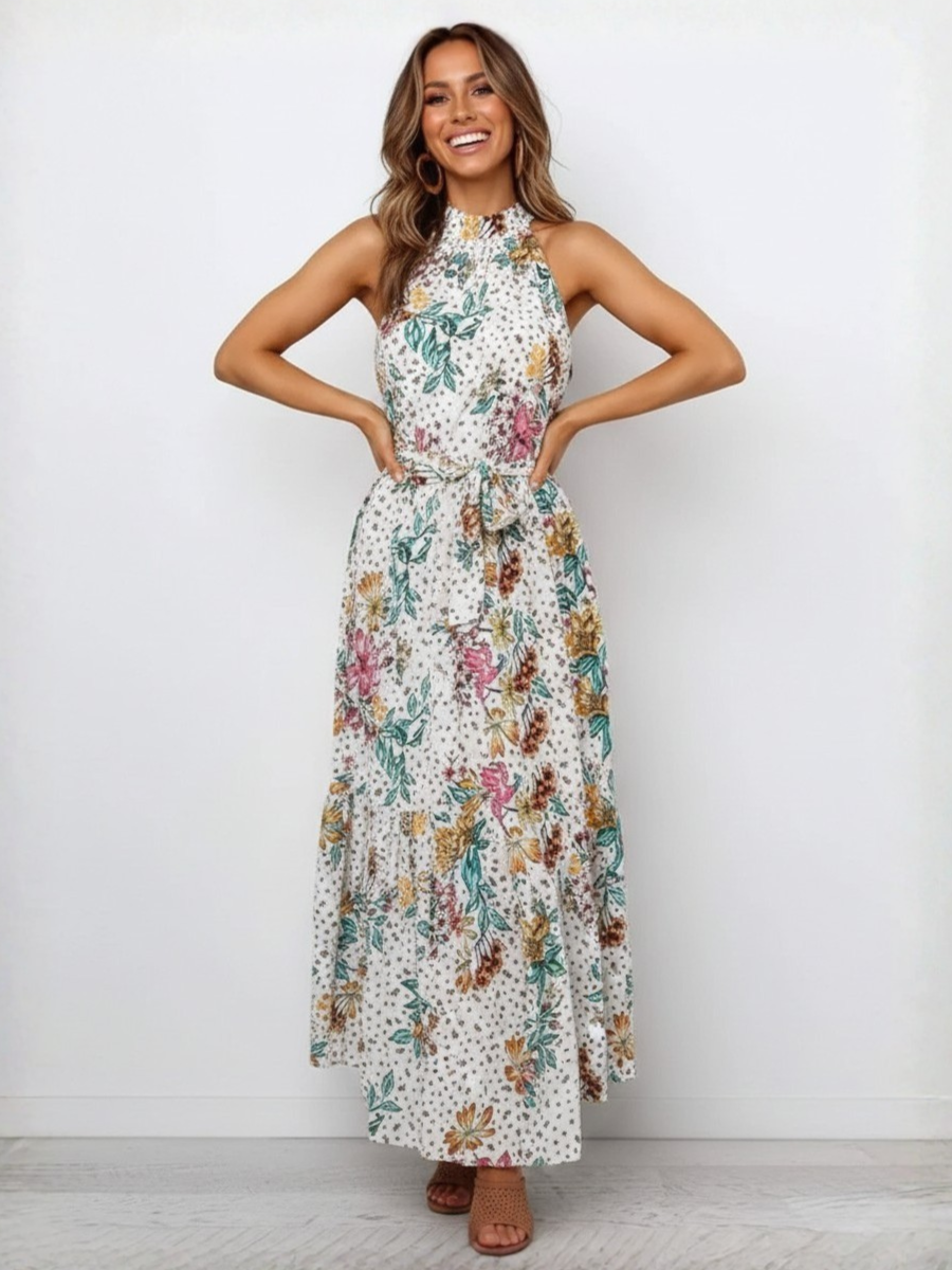 Floral Long Boho Dress