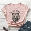 Boho Mama Bear Beige T-shirt