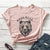 Boho Mama Bear Beige T-shirt