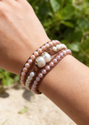Boho Wrap Bracelet - Natural Perl