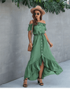 Emerald Green Boho Dress