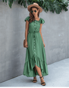 Emerald Green Boho Dress