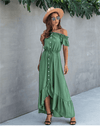 Emerald Green Boho Dress