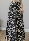 Boho Long floral Wrap Skirt with ruffles