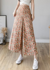 Boho Long floral Wrap Skirt with ruffles