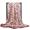 Boho Scarf Leopard Vintage pattern red navy blue