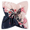 Boho Black Scarf Vintage floral print pink