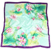 Retro Boho light green Scarf floral pattern