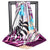 Fashionable Boho Scarf floral satin in purple