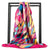 Boho pink Scarf Trendy printed colorful