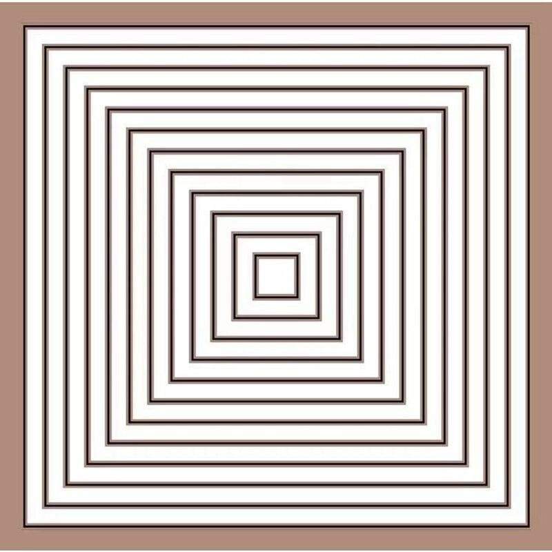 Stylish White Boho Scarf with brown print