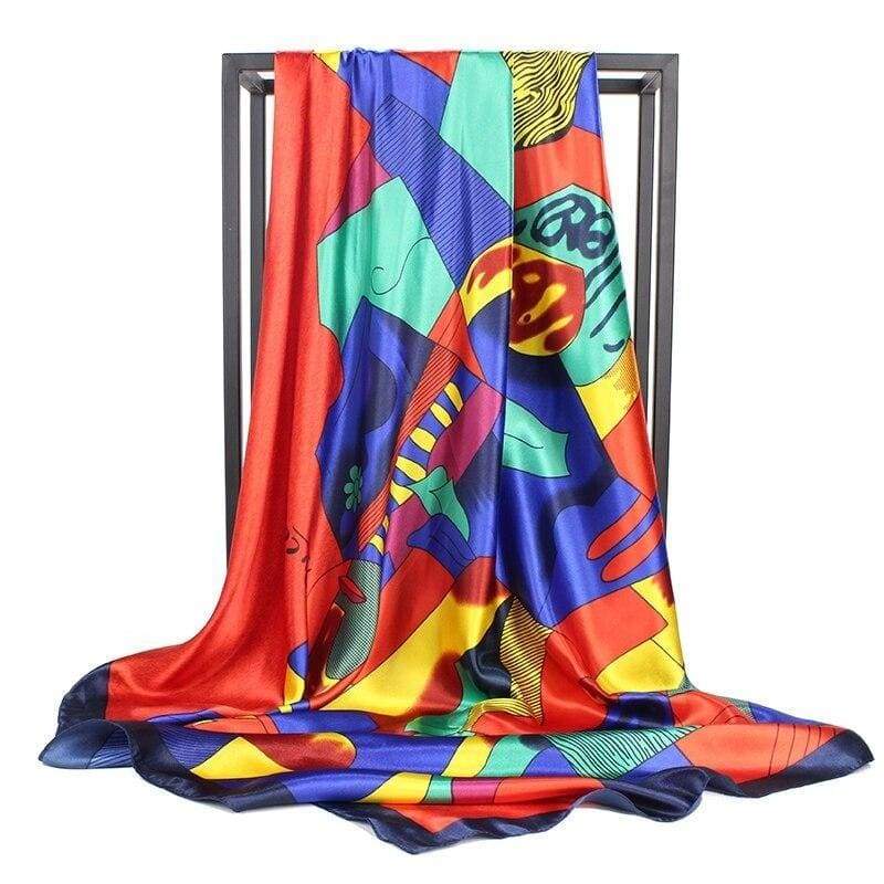 Multicolored Retro Boho Scarf