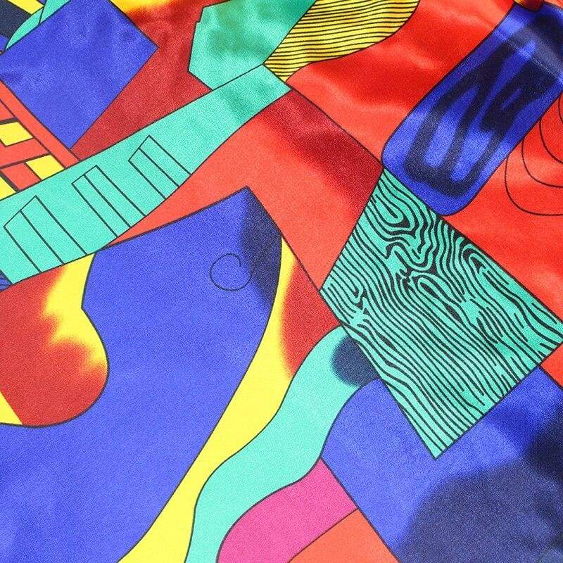 Multicolored Retro Boho Scarf