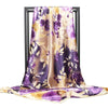 Boho Floral Purple Scarf