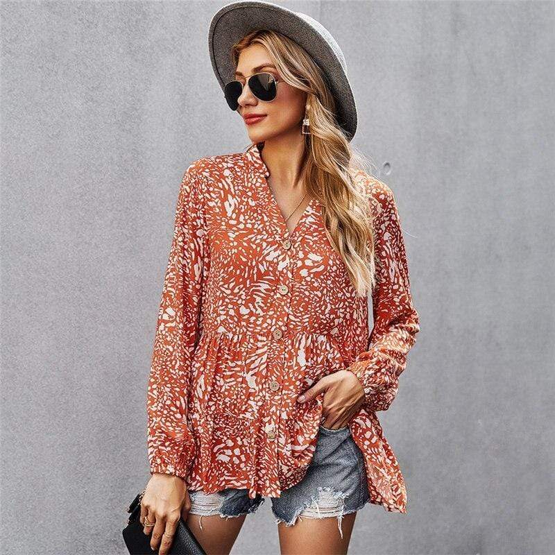 Gypsy Orange Blouse