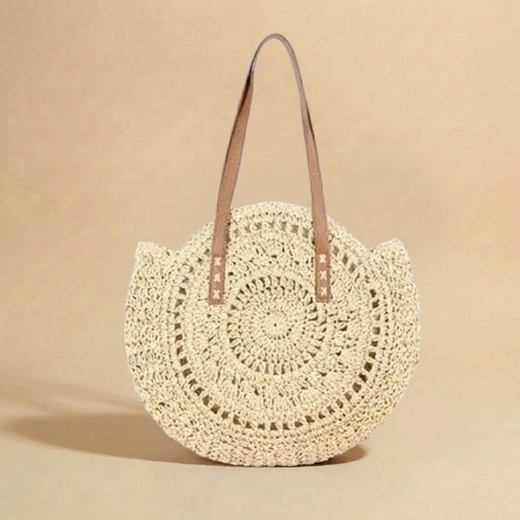 Boho Straw Tote Bag