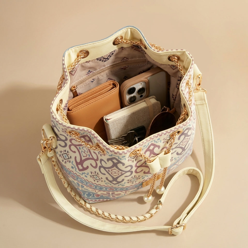 Boho Bucket Crossbody Bag