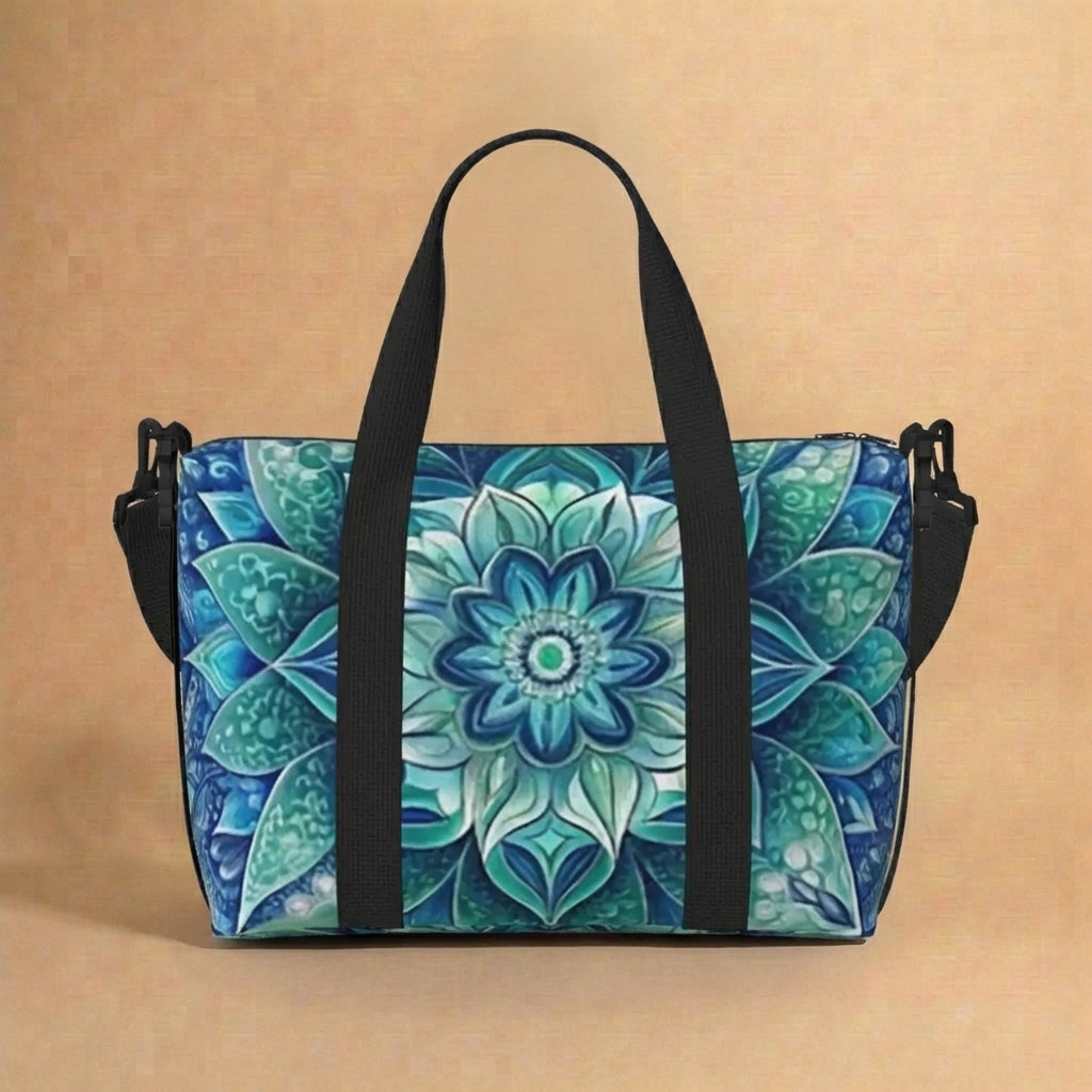Bohemian Mandala Print Tote Bag