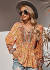 Boho Floral Long Sleeve Tunic