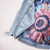 Hippie Torn Denim Flowered Jacket