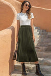 Jupe Boho Maxi Plissée