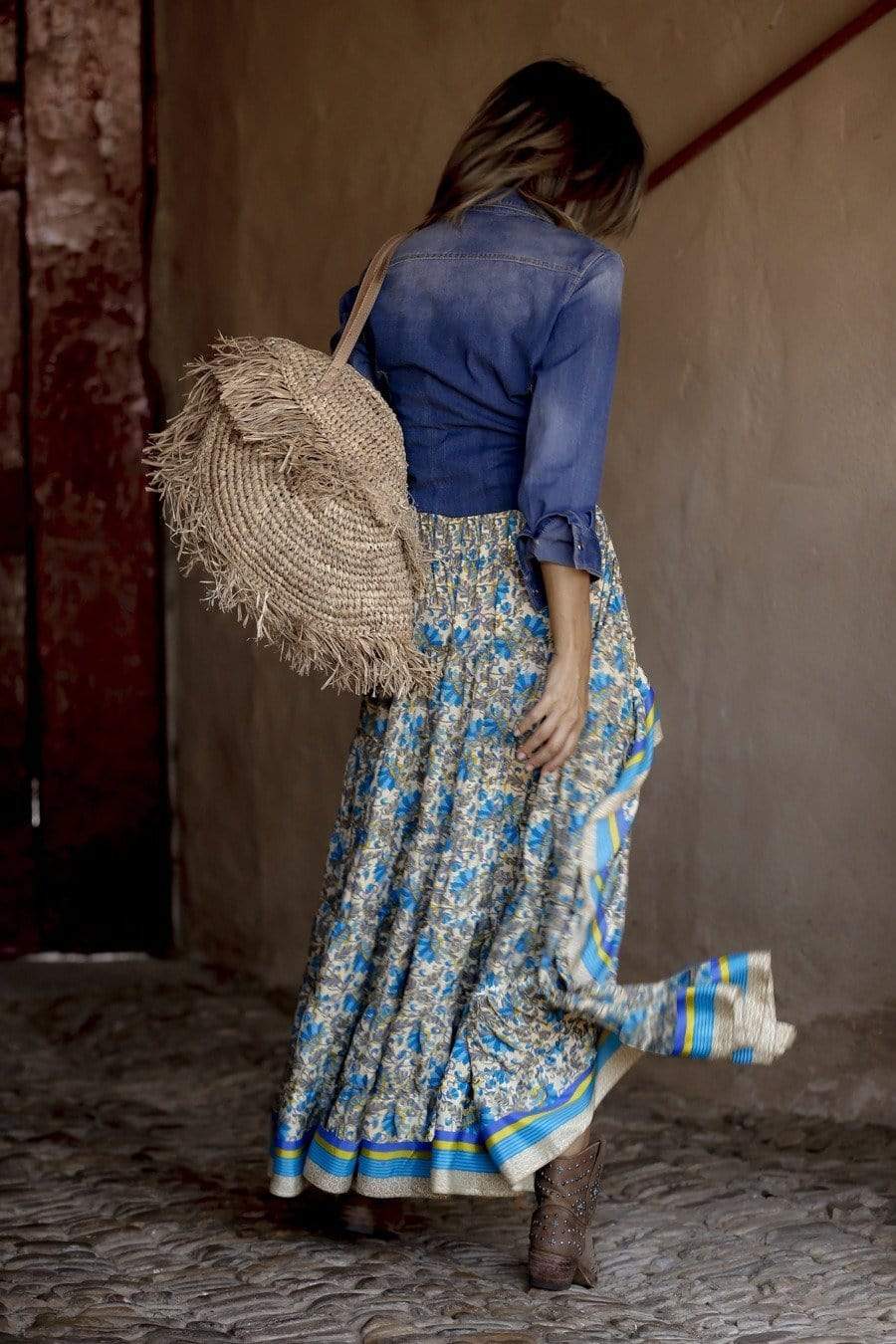 Jupe Longue Boho Asymétrique