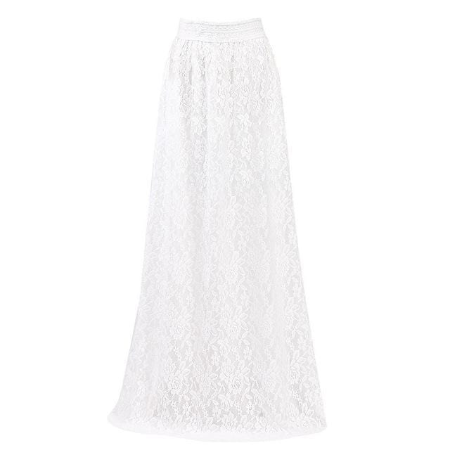 Jupe Longue Boho <br>Dentelle Blanche
