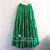 Boho Long Airy Pleated Skirt