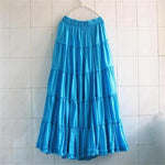 Jupe Longue Boho <br/>Mousseline Plissée
