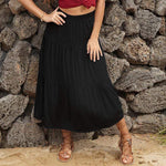 Jupe longue Boho Plissée