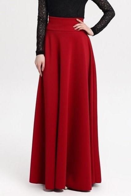 Jupe Très Longue <br/>Boho Rouge