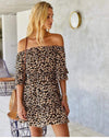 Leopard Boho Mini Dress