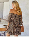 Leopard Boho Mini Dress