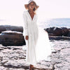 Long Bohemian / Hippie White Dress