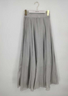 Long Boho Flared Skirt Unicolored