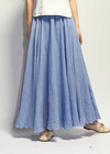 Long Boho Flared Skirt Unicolored