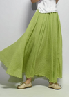 Long Boho Flared Skirt Unicolored