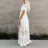 Long White Bohemian Dress