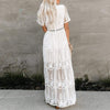 Long White Bohemian Dress