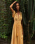 Maxi Long Bohemian Split Dress in Yellow