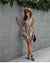 Mini Boho Dress Python Print