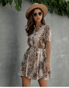 Mini Boho Dress Python Print