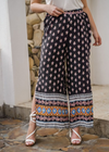 Boho Plus-size Pants with Split legs