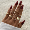 Boho Chic Ring Set