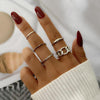 Gold Boho Rings Set