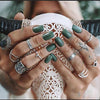 Silver Boho Rings Set