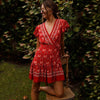 Red Boho-Style Dress