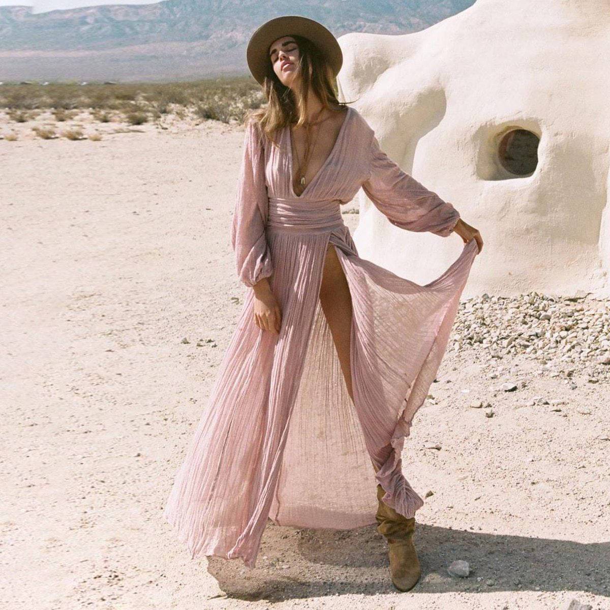 Robe Brodée Boho