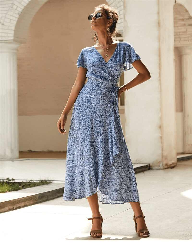 Robe Hippie Bleue