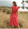 Robe Longue Boho Chic Rouge